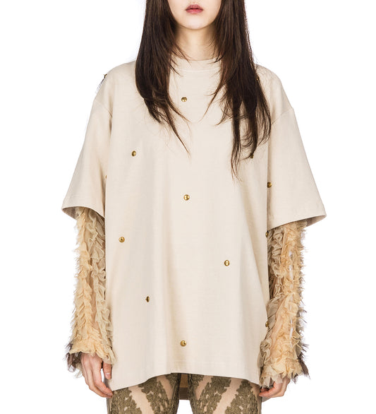 DOUBLE LAYERED TEE OAT