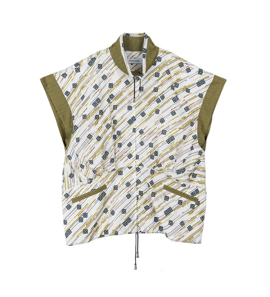 RAINA VEST FLORAL BRUSH