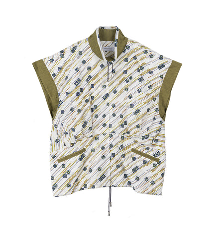 RAINA VEST FLORAL BRUSH