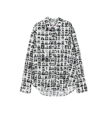 CLASSIC SHIRT FACES WHITE/BLACK