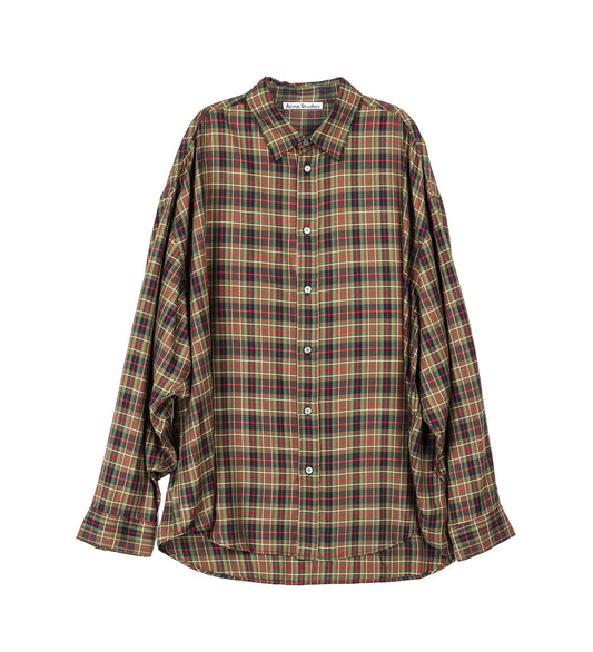 SETAR LS CHECK FLANNEL GREEN MULTI
