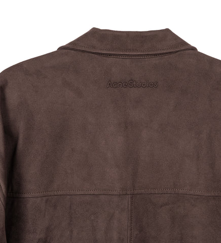 SOCHO FAUX SUEDE CHOCOLATE BROWN