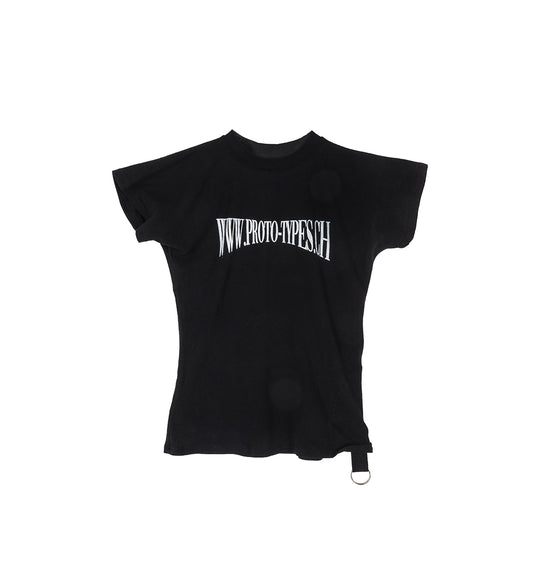 TINY KEYCHAIN TEE PRINTED BLACK