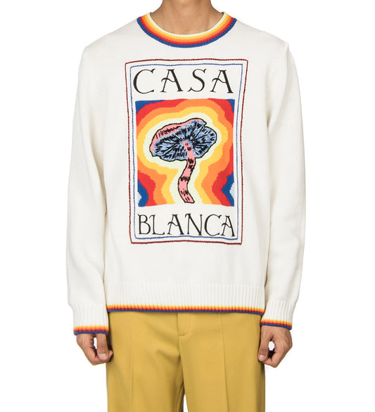 CASABLANCA INTARSIA JUMPER MIND VIBRATIONS