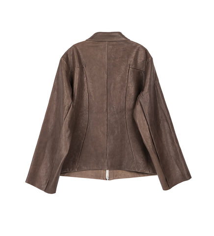 LEATHER POCKET JACKET DUST