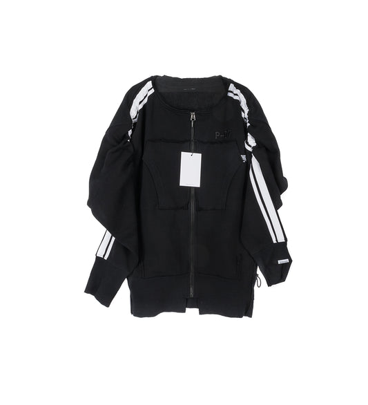 TINY TOGGLE ZIP UP BLACK