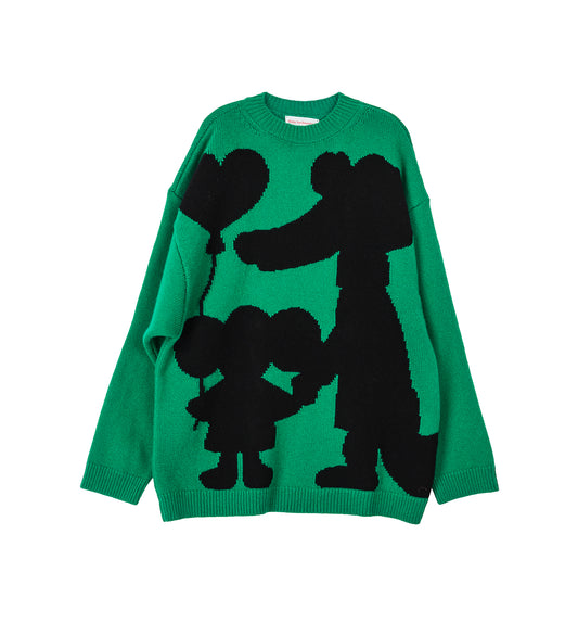 FRIENDS FOREVER KNIT OS FERN GREEN