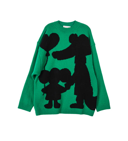 FRIENDS FOREVER KNIT OS FERN GREEN