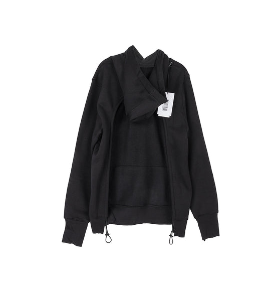 BACKLESS HOODIE BLACK