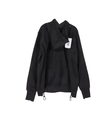 BACKLESS HOODIE BLACK
