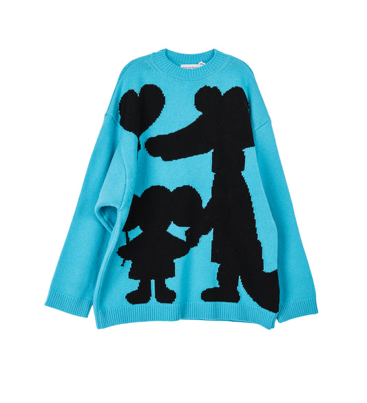FRIENDS FOREVER KNIT OS LIGHT BLUE