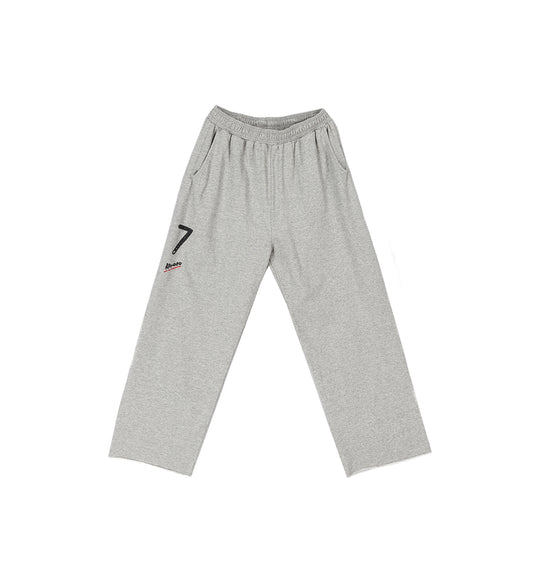 CROPPED SWEATPANTS GREY MELANGE