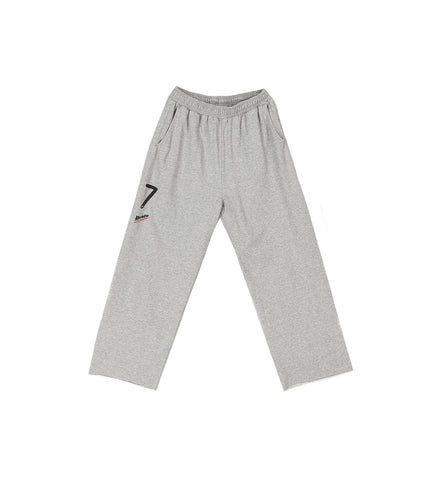 CROPPED SWEATPANTS GREY MELANGE