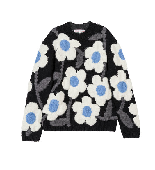 FLOWER POWER KNIT BLACK