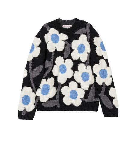 FLOWER POWER KNIT BLACK