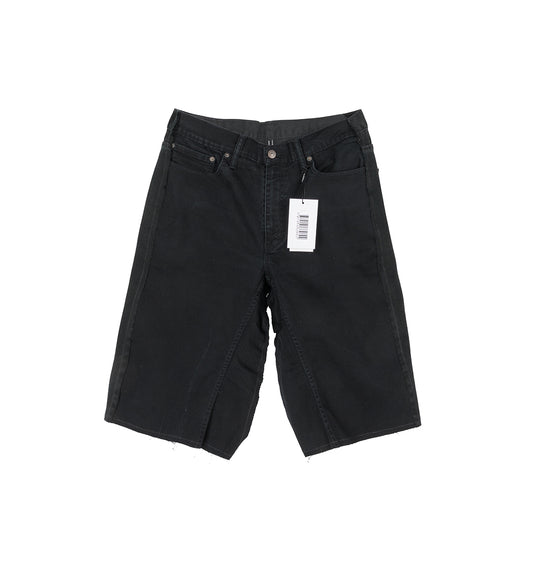 NEW DENIM SHORTS BLACK LARGE/XLARGE