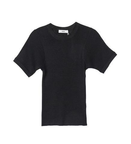 T-SHIRT BLACK KNIT