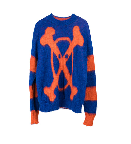 CROSSED BONES KNIT MAZZARINE BLUE