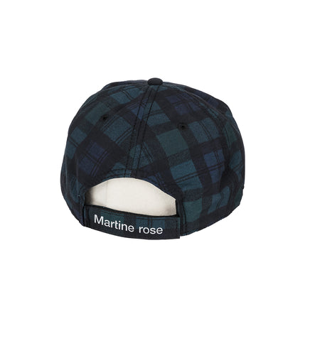 NYLON CAP BLACK TARTAN