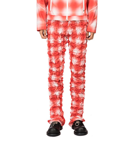 CHARLES JEFFREY LOVERBOY PEDAL PUSHERS AIRBRUSHED TARTAN NYLON
