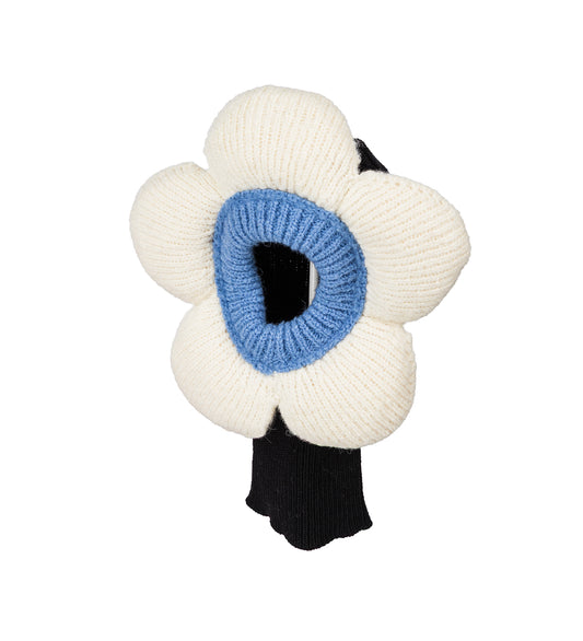FLOWER BALACLAVA OFF-WHITE