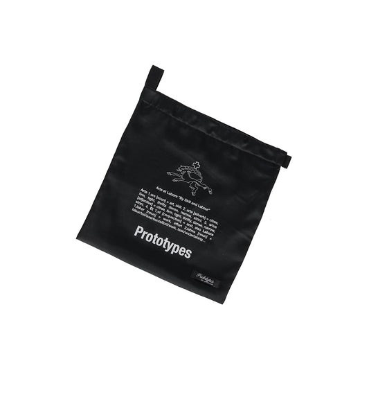 DRAWSTRING POUCH BLACK
