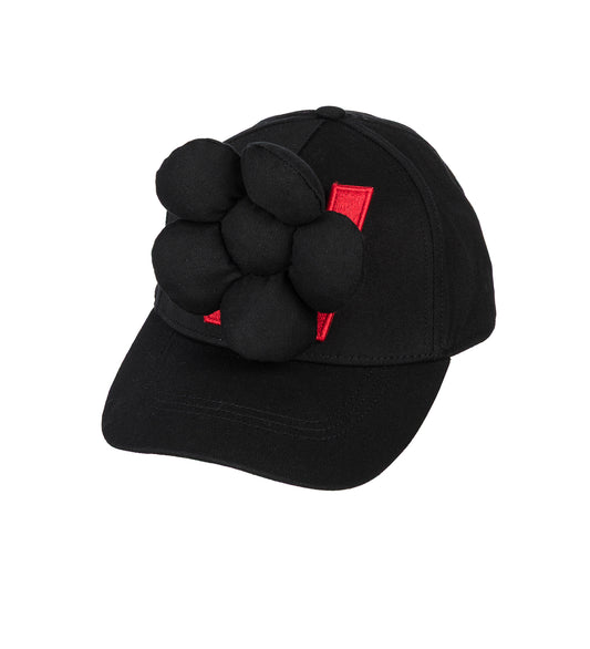 FLOWER CAP BLACK