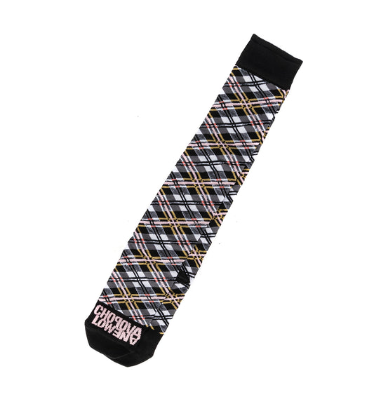 PREPPY PLAID LONG SOCK MULTI