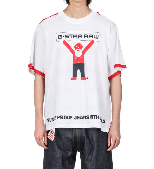 WALTER VAN BEIRENDONCK X G-STAR OVERSIZED BOXY TEE WHITE