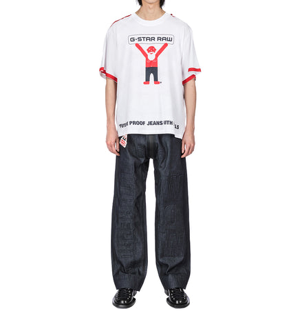 WALTER VAN BEIRENDONCK X G-STAR OVERSIZED BOXY TEE WHITE