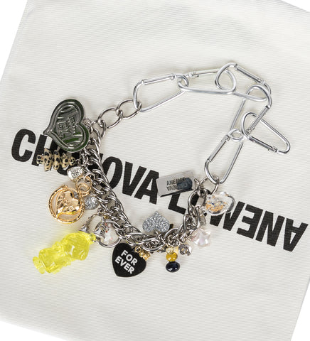 FOR EVER CARABINER NECKLACE MULTI