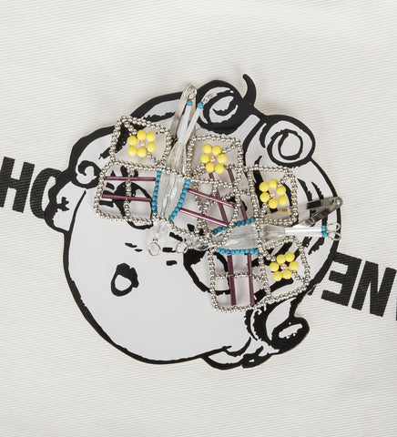 BEADED BUTTERFLY HAIR CLIPS MULTI