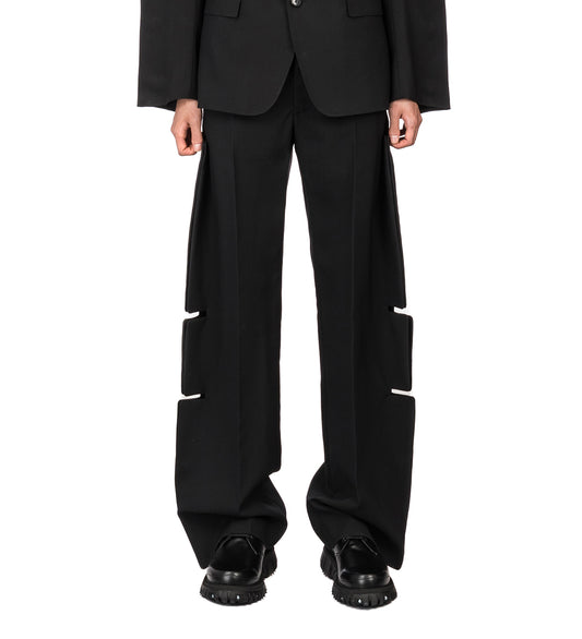 WALTER VAN BEIRENDONCK WINGS TROUSERS BLACK