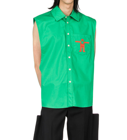 WALTER VAN BEIRENDONCK UFO SHIRT FERN GREEN