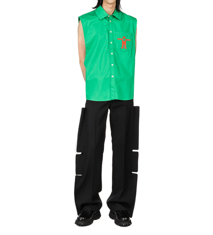 WALTER VAN BEIRENDONCK UFO SHIRT FERN GREEN