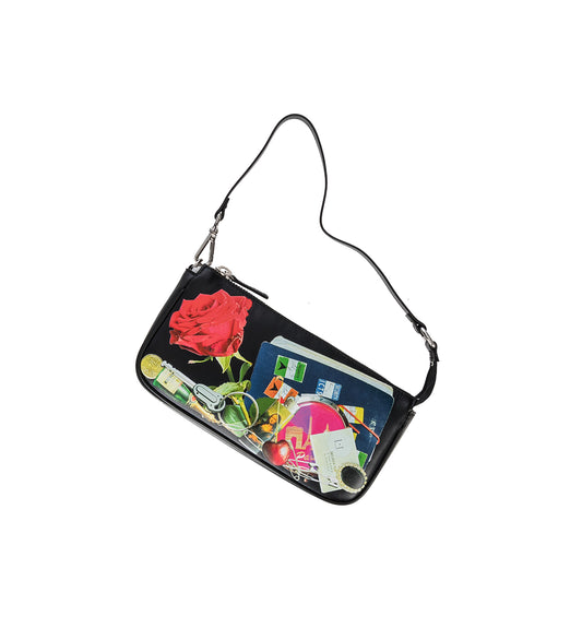 TROMPE L'OEIL POCHETTE BAG BLACK