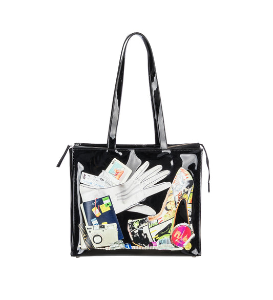 TROMPE L'OEIL TOTE BAG BLACK