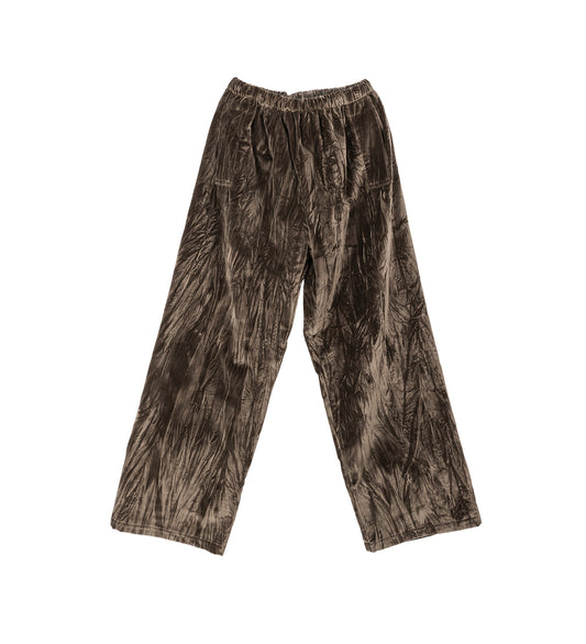 COTTON VELVET FLAP POCKET TROUSERS DUST