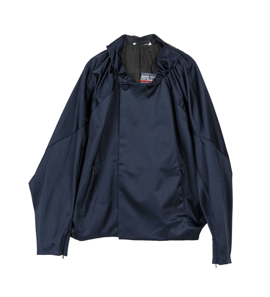 HELMOND GATHERED BLOUSON DARK SAPPHIRE
