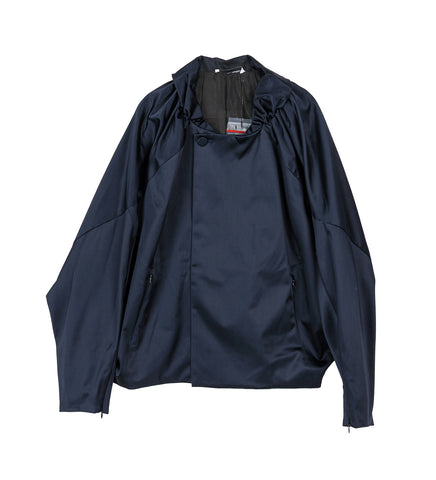 HELMOND GATHERED BLOUSON DARK SAPPHIRE