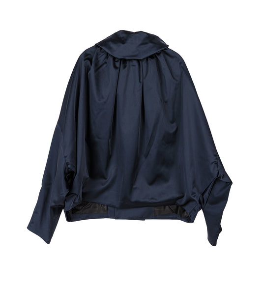 HELMOND GATHERED BLOUSON DARK SAPPHIRE