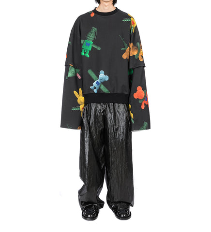 TOYTERROR SWEAT SUPER BLACK