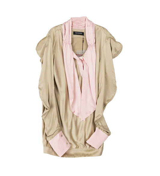 EVELYN BLOUSE PEBBLE