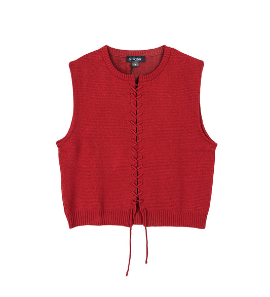 VIPER KNIT VEST RED