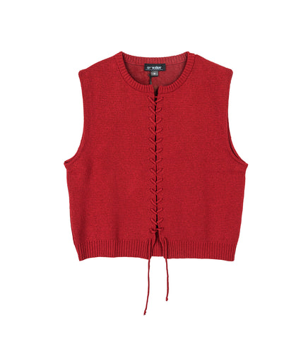 VIPER KNIT VEST RED