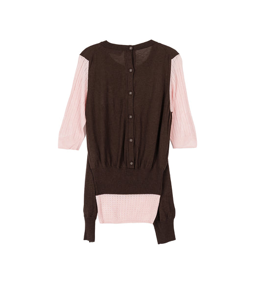 CORELLA DOUBLE SLEEVE JUMPER MAHOGANY