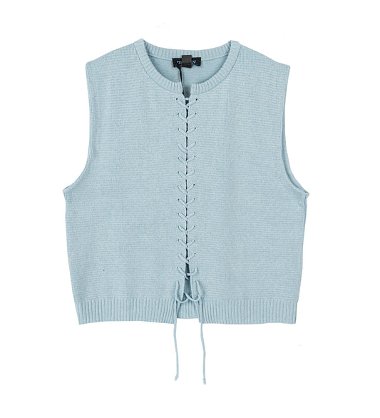 VIPER KNIT VEST SKY BLUE