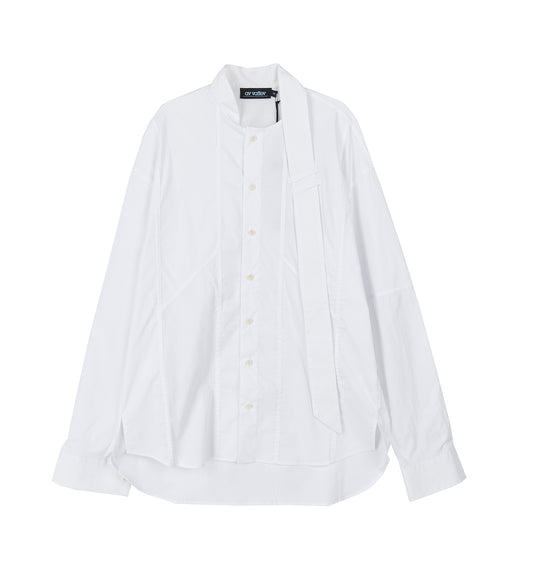 SCARF SHIRT PATCHWORK WHITE