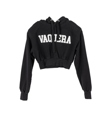 SHOULDER PAD HOODIE BLACK