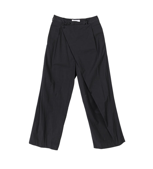 KIPPEL WRAP TROUSERS PITCH BLACK